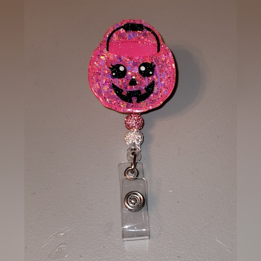 Pumpkin candy badge reel